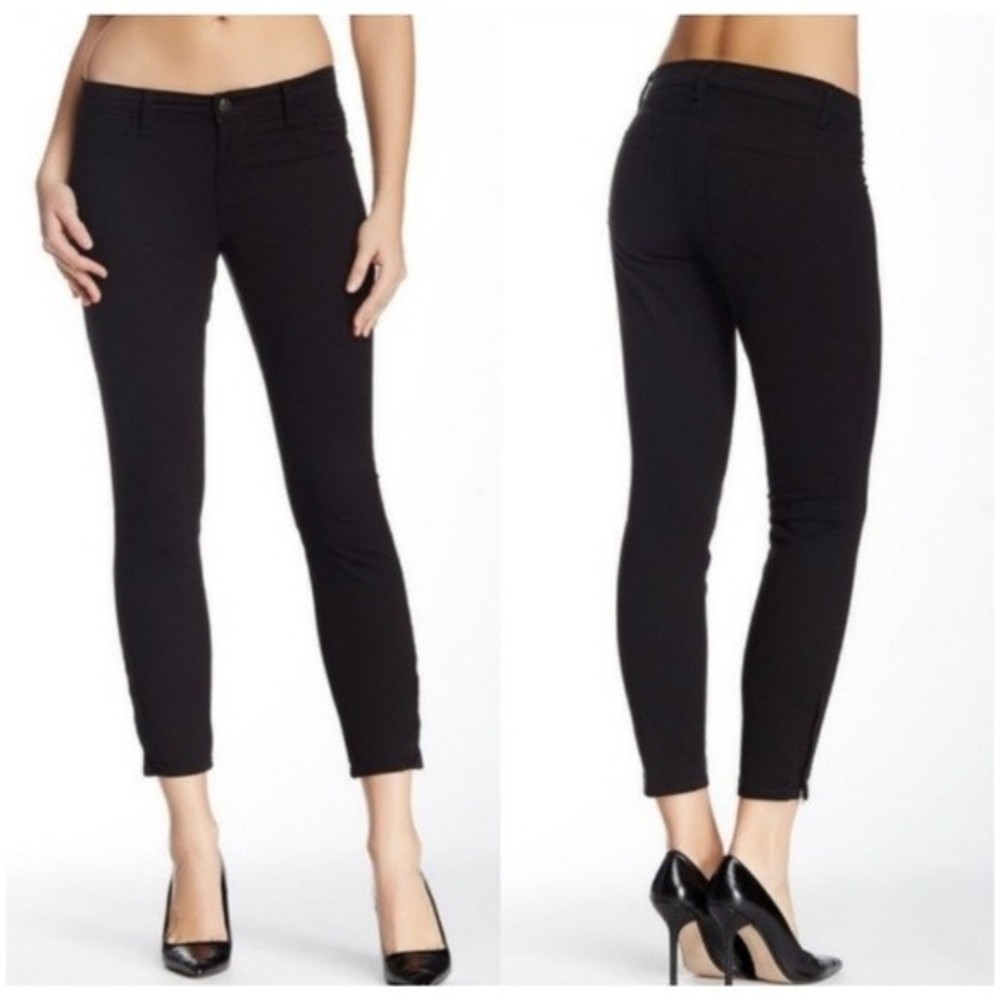 J Brand for Trilogy‎ Mid Rise Cropped Zip Pants 24